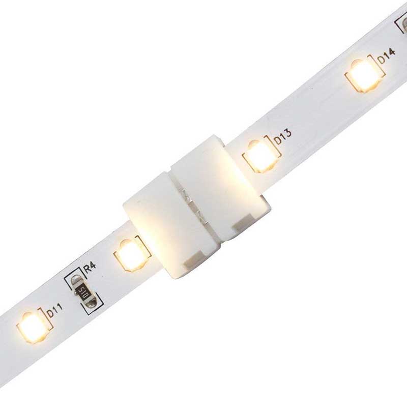 = Shape 2Pin 5mm/8mm/10mm/12mm LED Solderless Fast Connector to 2pin Single Color LED Strip Lights